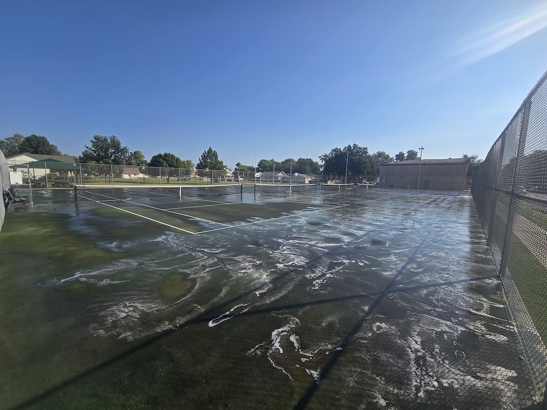 Chapman Tennis Courts Tournament Ready